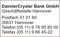 DaimlerChrysler Bank GmbH