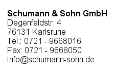 Schumann & Sohn GmbH