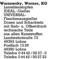Warsawsky KG, Werner