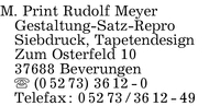 M. Print Rudolf Meyer