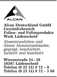 Alcan Deutschland GmbH