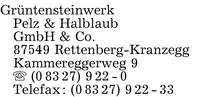 Grntensteinwerk Pelz & Halblaub GmbH & Co.