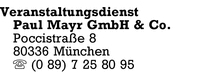 Veranstaltungsdienst Paul Mayr GmbH & Co. KG