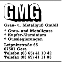 GMG Grau- und Metallgu GmbH