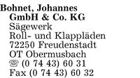 Bohnet, Johannes GmbH & Co. KG