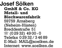 Firma Solken Leuchten Gmbh Co Kg Josef In Arnsberg Branche N Beleuchtung Beleuchtungskorper 
