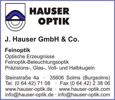 Hauser GmbH & Co., J.