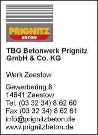TBG Betonwerk Prignitz GmbH & Co. KG Werk Zeestow
