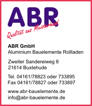 ABR GmbH Aluminium Bauelemente Rollladen