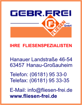 Frei Fliesen GmbH, Gebr.