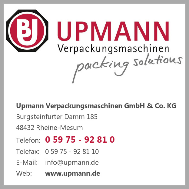 Upmann Verpackungsmaschinen GmbH & Co. KG