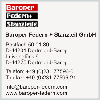 Baroper Federn und Stanzteil GmbH