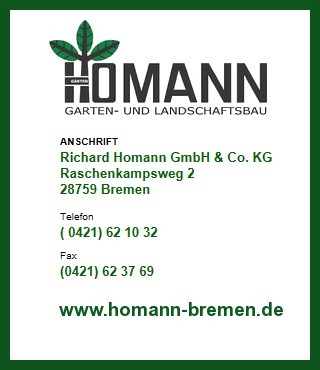Firma Richard Homann Gmbh Co Kg In Bremen Branche N Garten