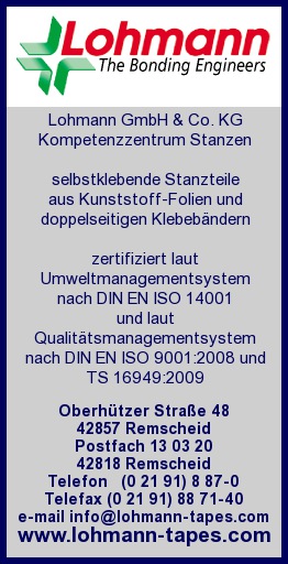 Lohmann GmbH & Co.KG Kompetenzzentrum Stanzen
