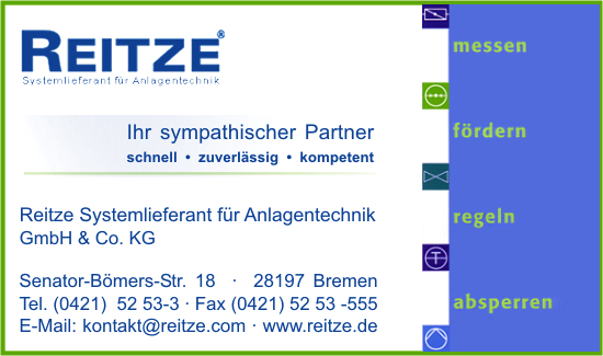 Reitze Systemlieferant fr Anlagentechnik GmbH & Co. KG