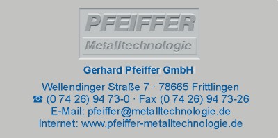 Pfeiffer GmbH, Gerhard