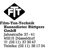 Film-Ton-Technik Hannsdieter Rttgers GmbH