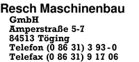 Resch Maschinenbau GmbH
