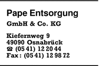 Pape Entsorgung GmbH & Co. KG