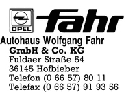 Autohaus Wolfgang Fahr GmbH & Co. KG