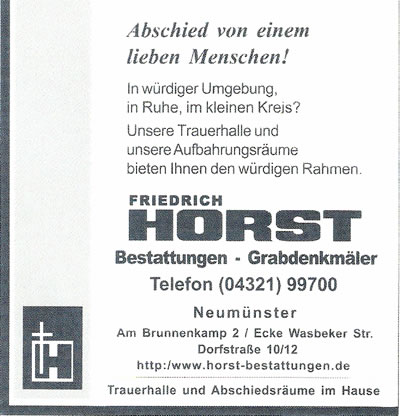 Horst, Friedrich - Inhaber Horst-Peter K�hn e.K.