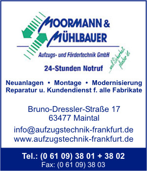 Aufzugs- & F�rdertechnik GmbH Moormann & M�hlbauer