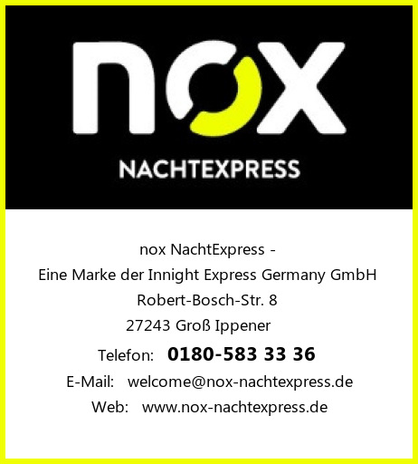 nox NachtExpress - Eine Marke der Innight Express Germany GmbH