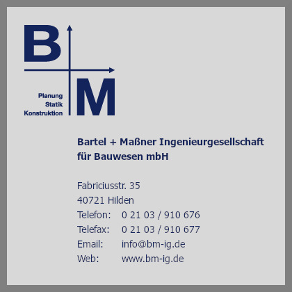 Bartel + Ma�ner Ingenieurgesellschaft f�r Bauwesen mbH