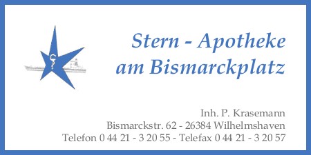 Stern-Apotheke am Bismarckplatz Werner Krasemann