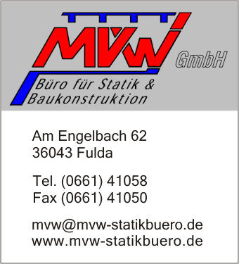 MVW Bro fr Statik und Baukonstruktion GmbH