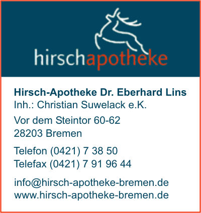 Hirsch-Apotheke Dr. Eberhard Lins