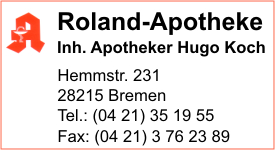 Roland-Apotheke Inhaber Apotheker Hugo Koch