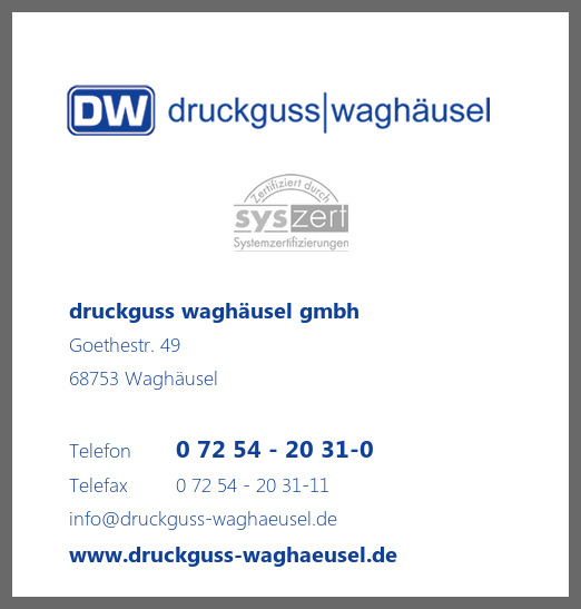 druckguss wagh�usel gmbh