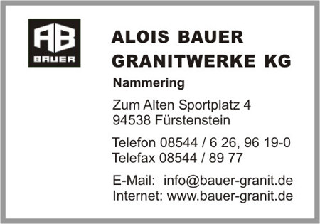 Alois Bauer Granitwerke KG Nammering