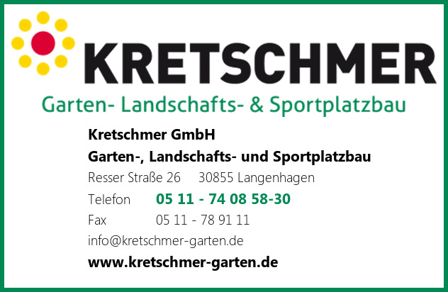 Kretschmer GmbH, Garten-, Landschafts- und Sportplatzbau-