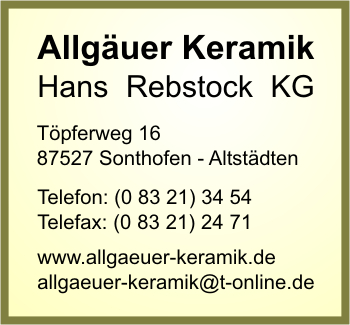 Allguer Keramik Hans Rebstock KG
