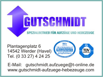 Gutschmidt Spezialbetrieb für Aufzüge und Hebezeuge Ing. H.-G. Gutschmidt