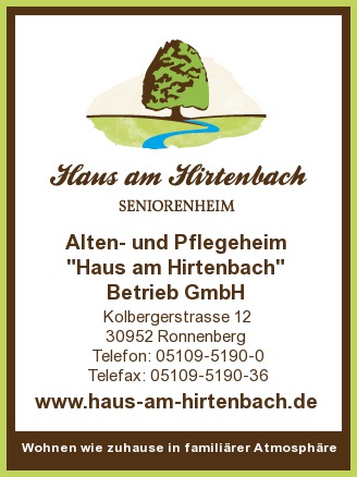 Alten- und Pflegeheim "Haus am Hirtenbach" Betrieb GmbH